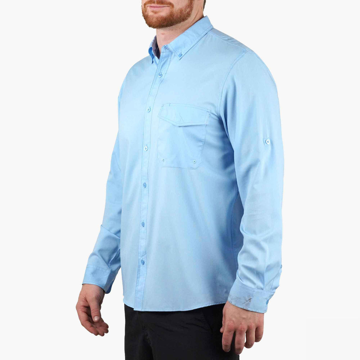 Airy Blue Palomar LS Vented Fishing Shirts / AFTCO Signature