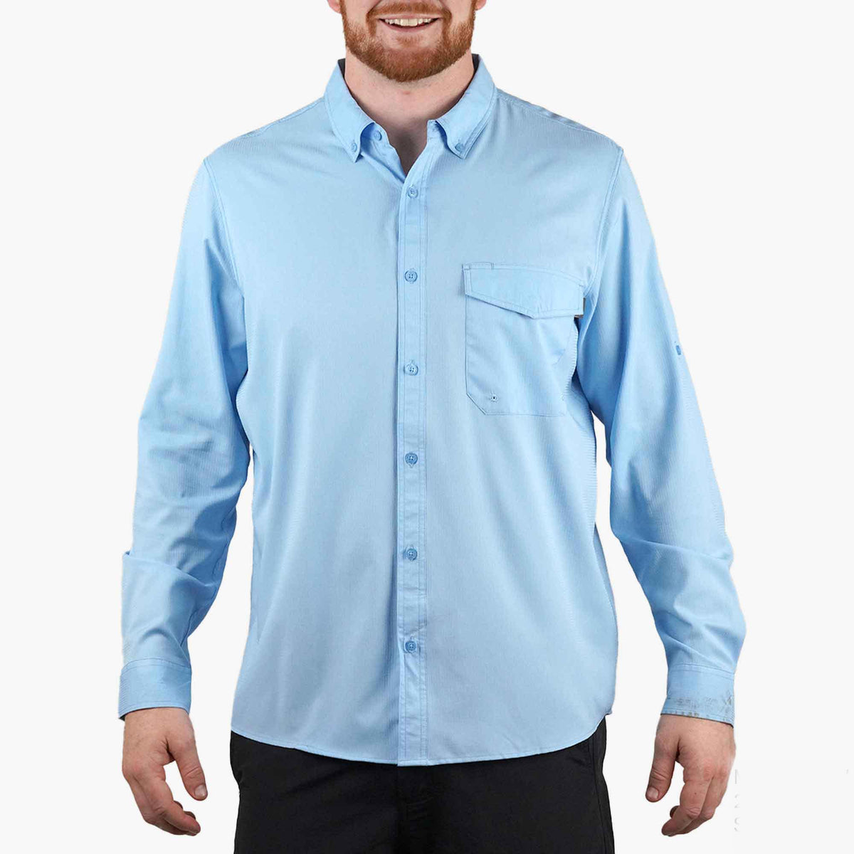 Airy Blue Palomar LS Vented Fishing Shirts / AFTCO Signature