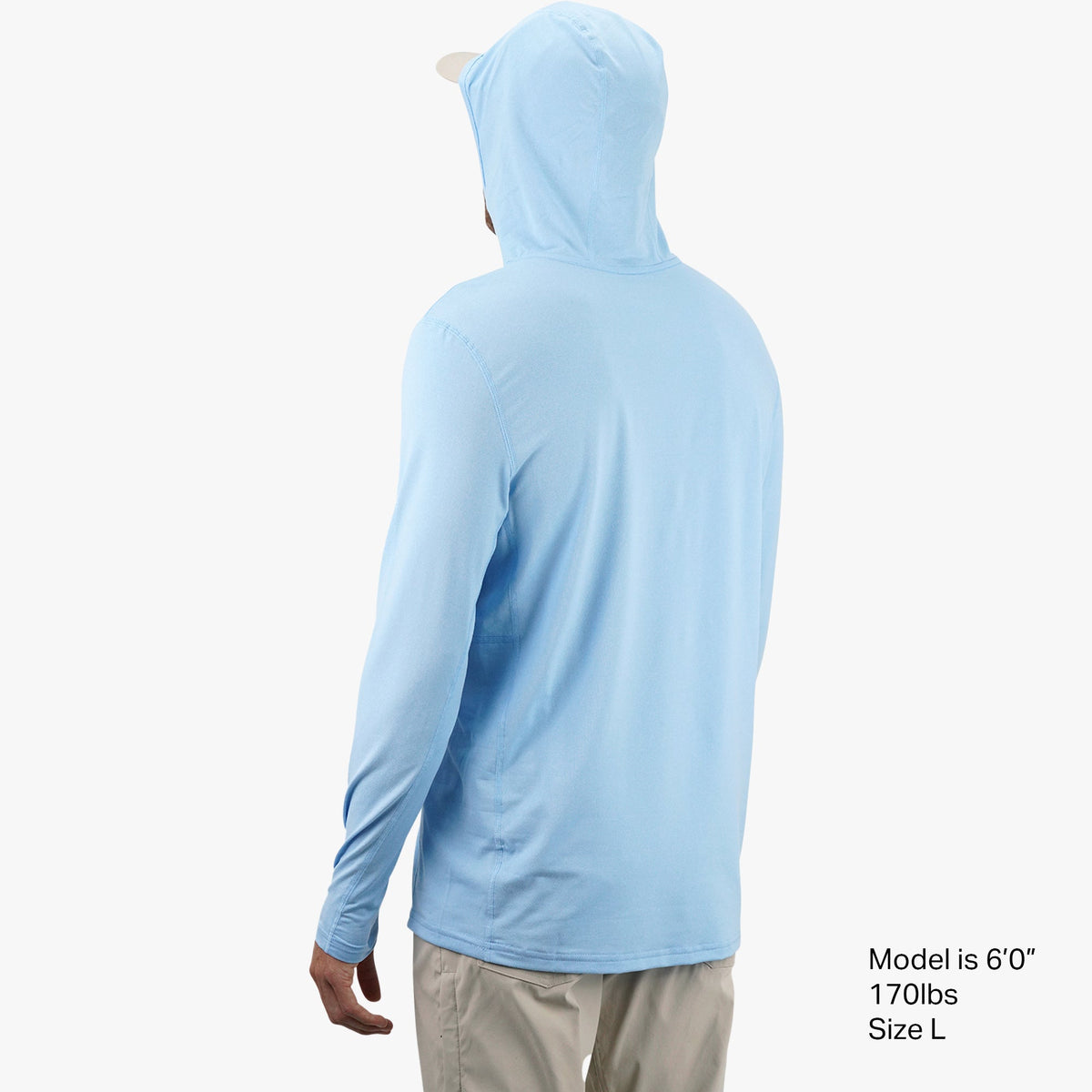 Conch Heather Air O Mesh Hooded Fishing Shirt / AFTCO Smart Buy