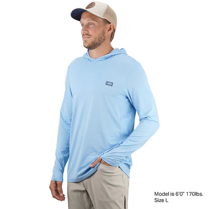 Conch Heather Air O Mesh Hooded Fishing Shirt / AFTCO Smart Buy