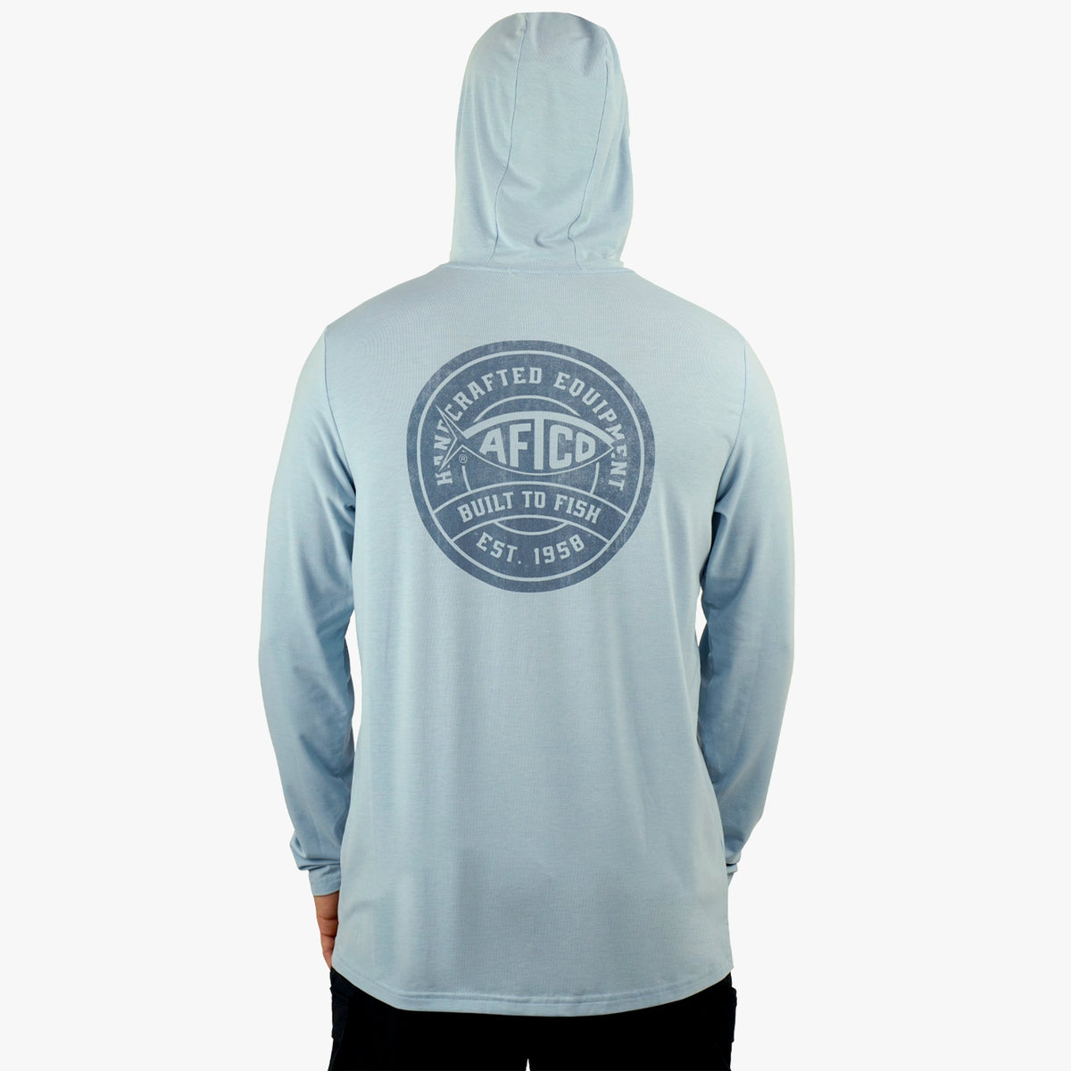 Duck Green Heather Ocean Bound LS UPF Fishing Shirts / AFTCO Best Price