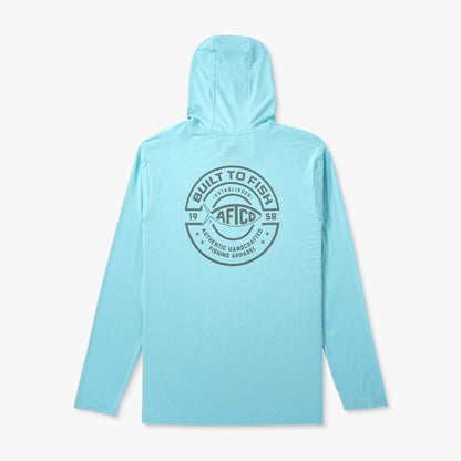 Duck Green Heather Ocean Bound LS UPF Fishing Shirts / AFTCO Best Price