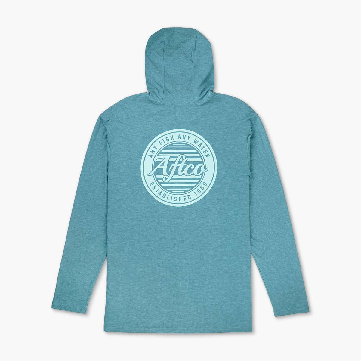 Duck Green Heather Ocean Bound LS UPF Fishing Shirts / AFTCO Best Price