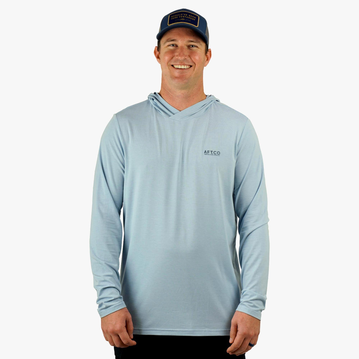 Duck Green Heather Ocean Bound LS UPF Fishing Shirts / AFTCO Best Price