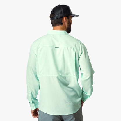 Aqua Glass Palomar LS Vented Fishing Shirts / AFTCO Hot Sale