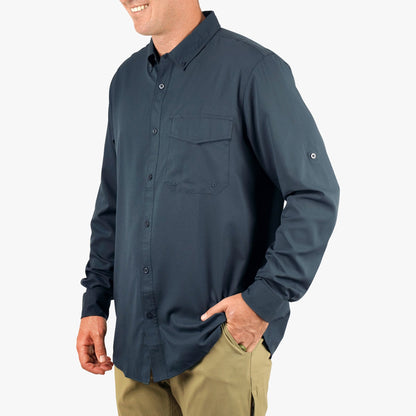 Aqua Glass Palomar LS Vented Fishing Shirts / AFTCO Hot Sale