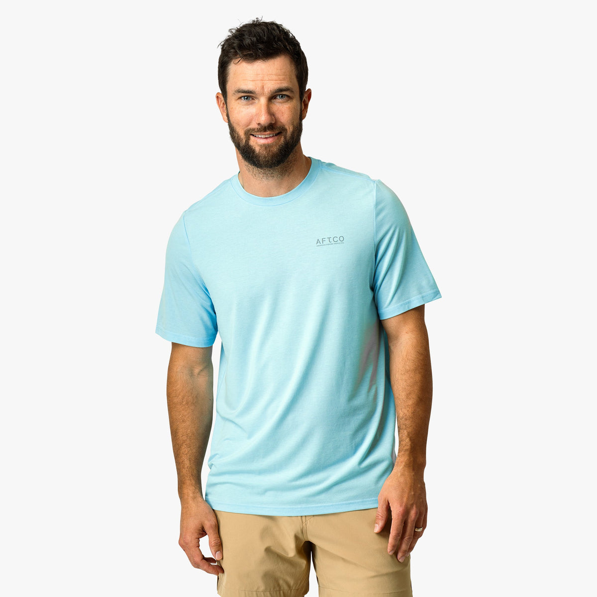Fathom Heather Ocean Bound Short Sleeve Fishing Shirts |AFTCO / AFTCO Popular