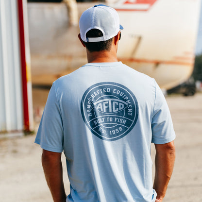 Fathom Heather Ocean Bound Short Sleeve Fishing Shirts |AFTCO / AFTCO Popular