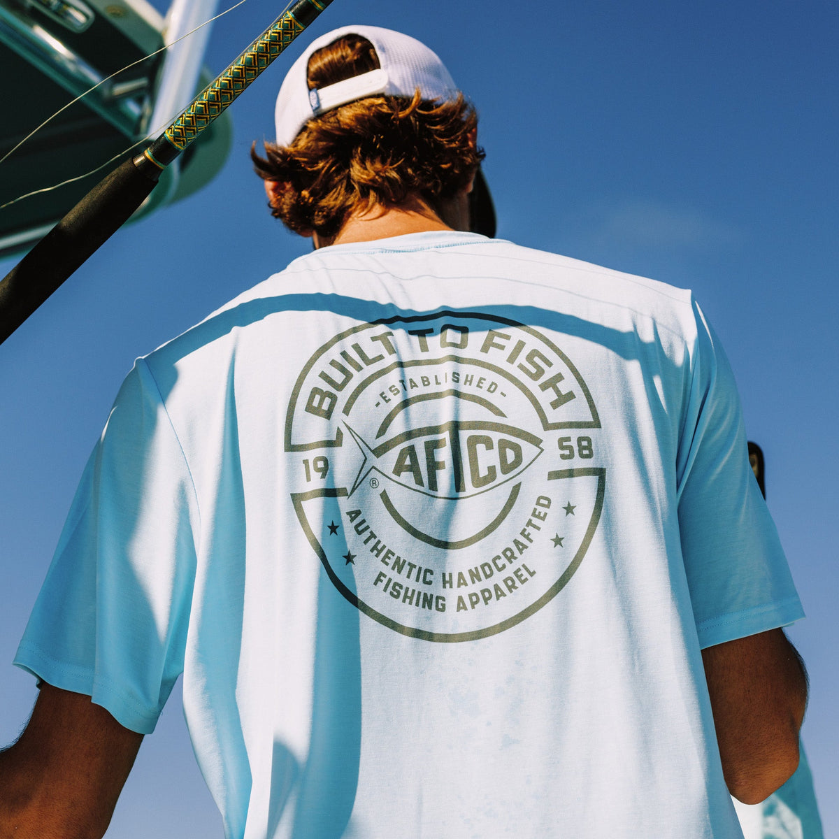 Fathom Heather Ocean Bound Short Sleeve Fishing Shirts |AFTCO / AFTCO Popular
