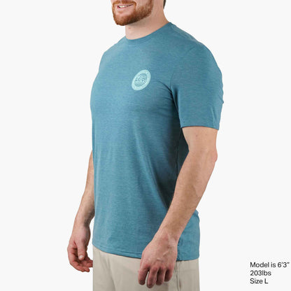 Fathom Heather Ocean Bound Short Sleeve Fishing Shirts |AFTCO / AFTCO Popular