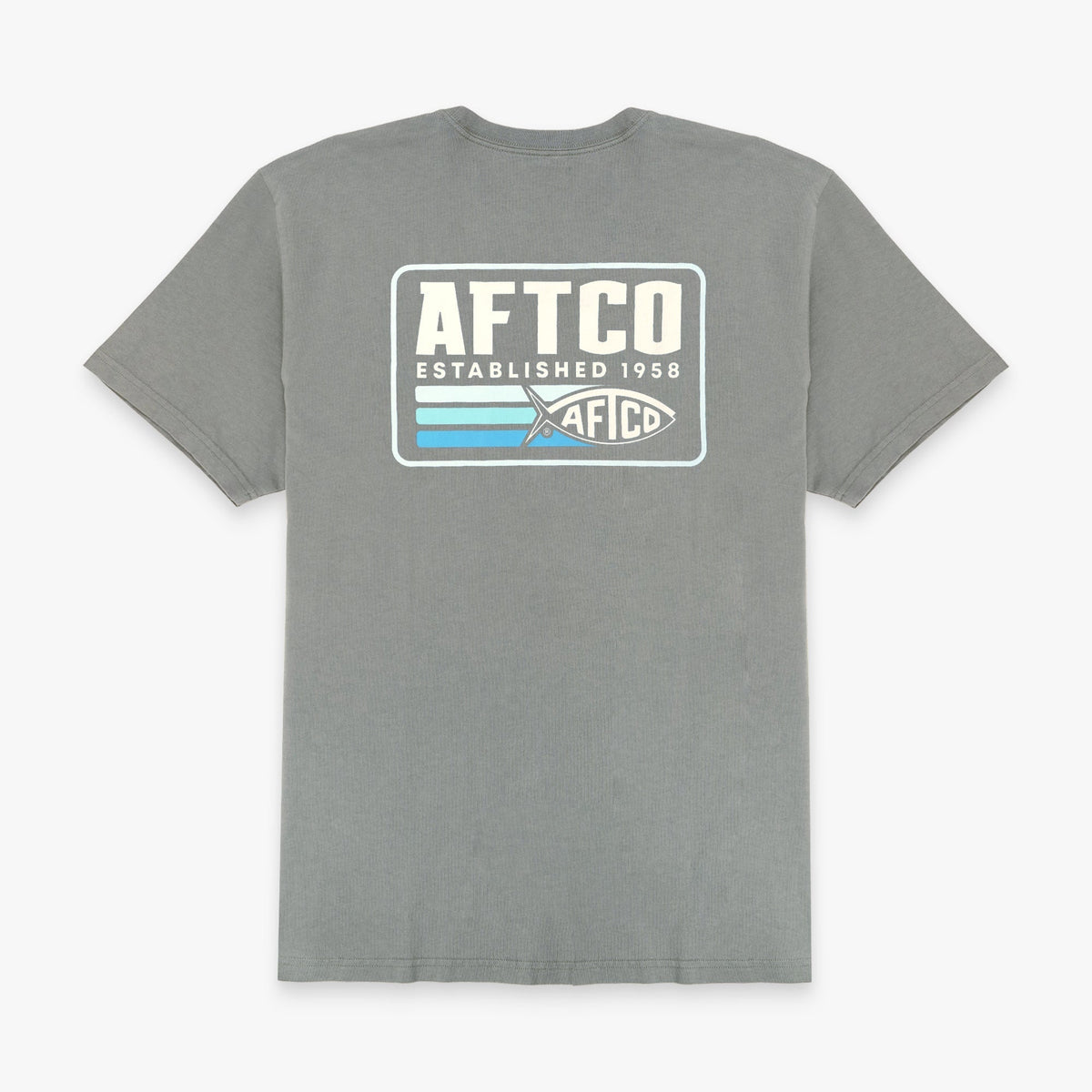 Cement Strype SS Fishing T-Shirt / AFTCO Best Seller