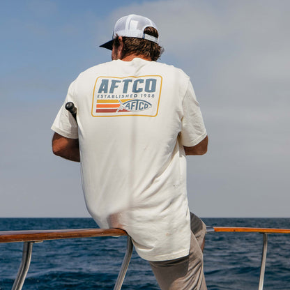 Cement Strype SS Fishing T-Shirt / AFTCO Best Seller