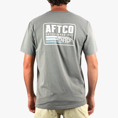 Cement Strype SS Fishing T-Shirt / AFTCO Best Seller