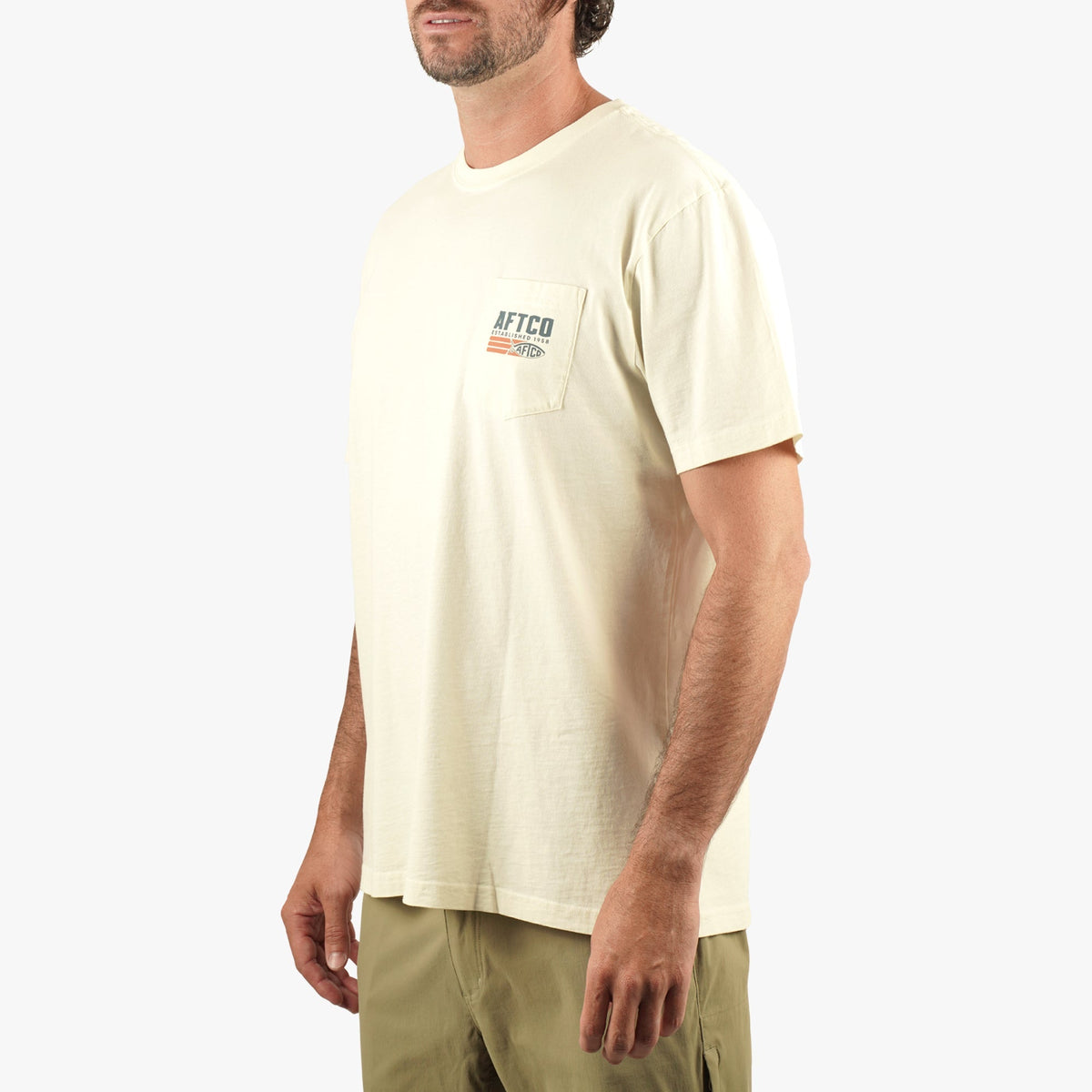 Cement Strype SS Fishing T-Shirt / AFTCO Best Seller