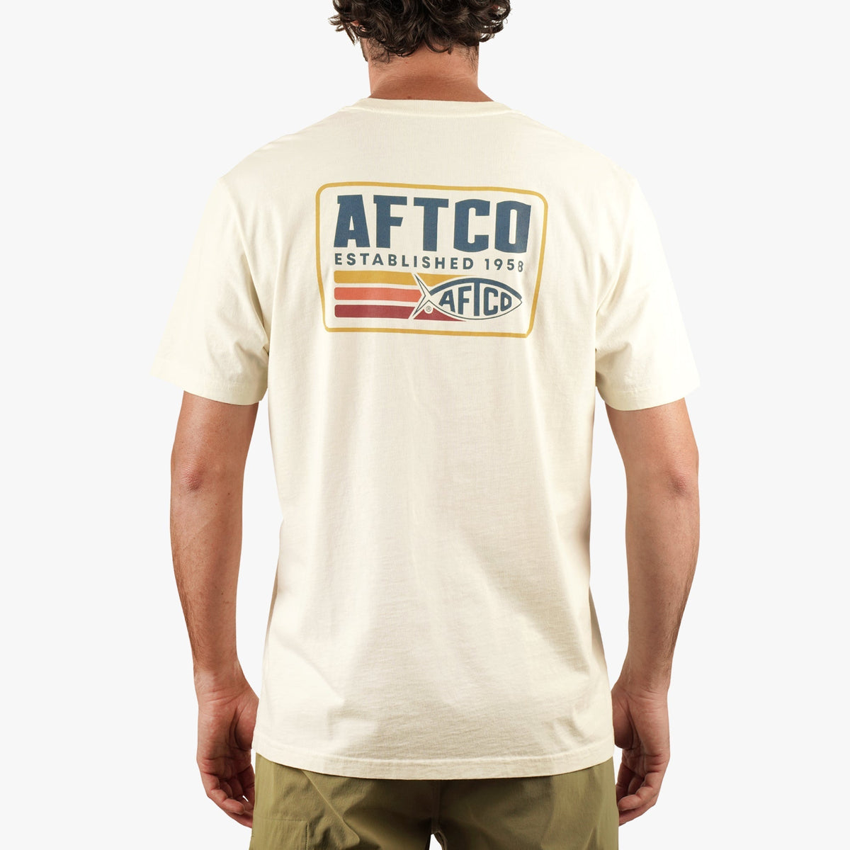 Cement Strype SS Fishing T-Shirt / AFTCO Best Seller