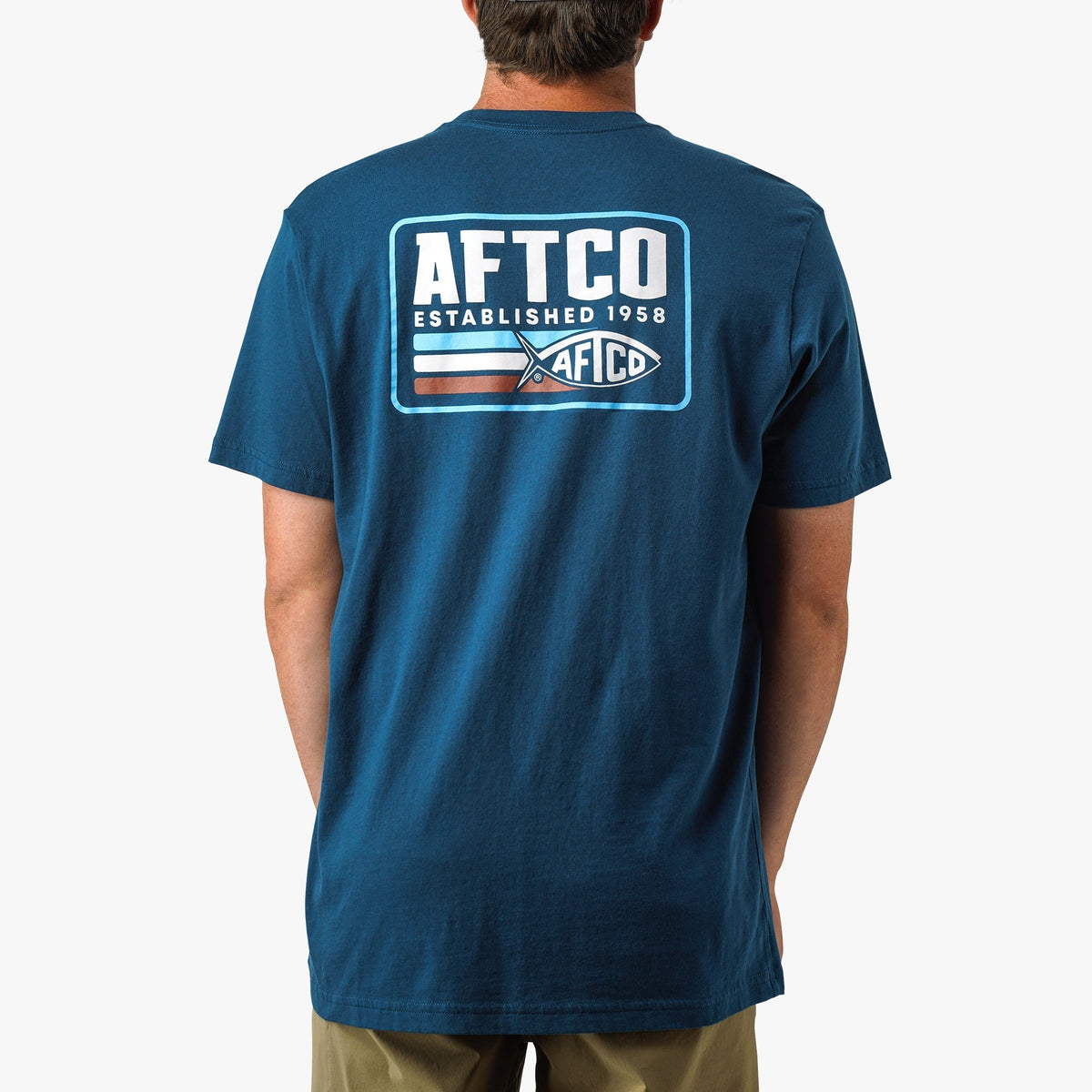 Cement Strype SS Fishing T-Shirt / AFTCO Best Seller