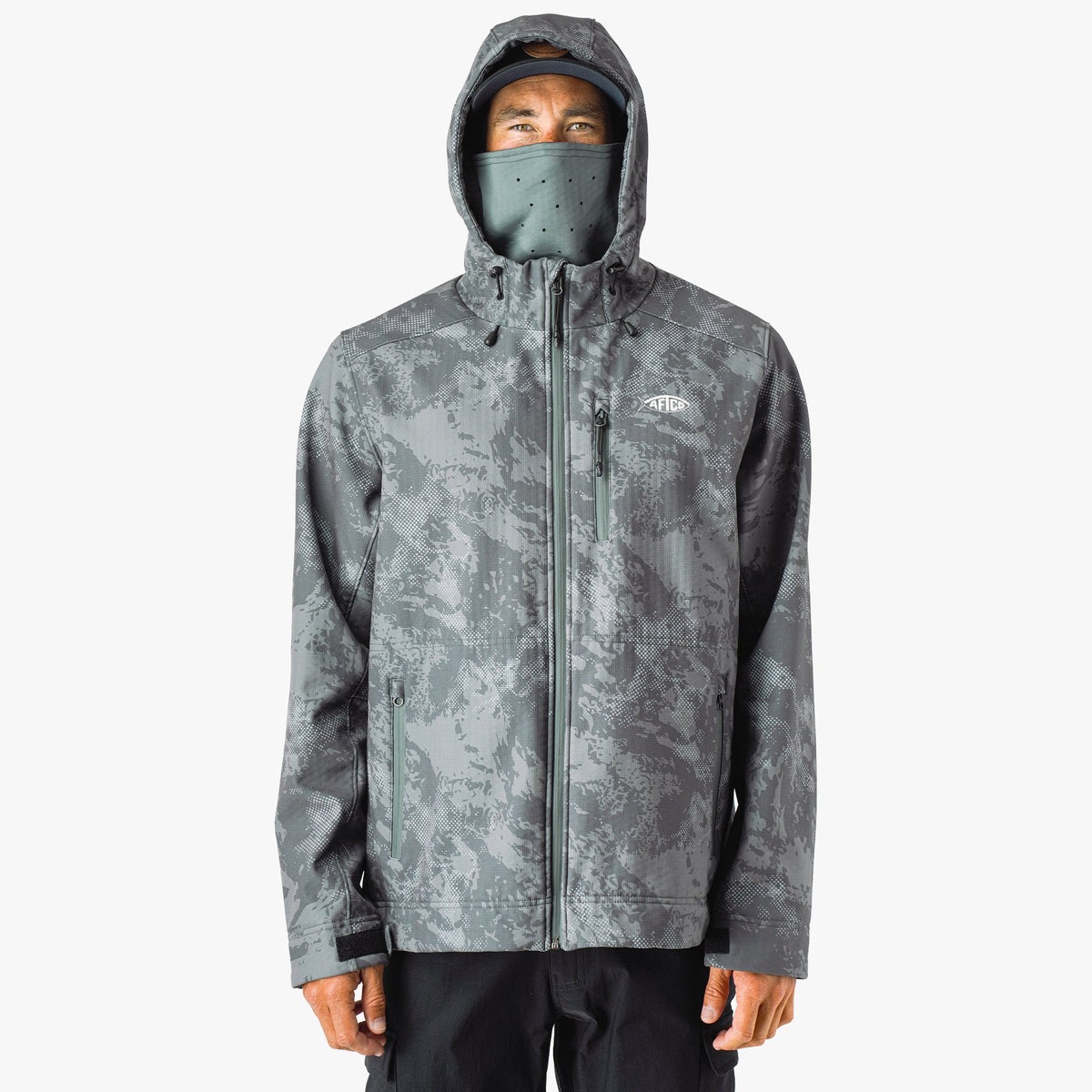 Chr Acid Camo Reaper Tactical Zip Up Camo Softshell Jacket / AFTCO Top Pick