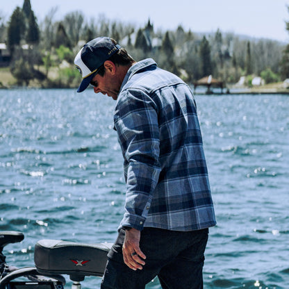 Chocolate Chip Stout Button Up Flannel Shacket / AFTCO Deals