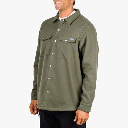 Chocolate Chip Stout Button Up Flannel Shacket / AFTCO Deals