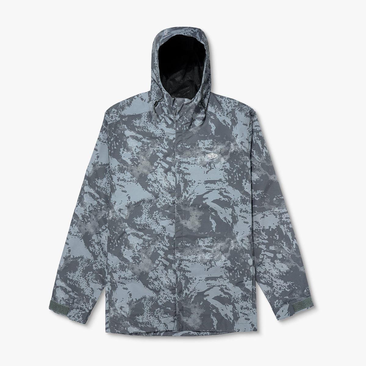Steel Storm Camo Crossing Printed Camo Fishing Jacket / AFTCO Trusted