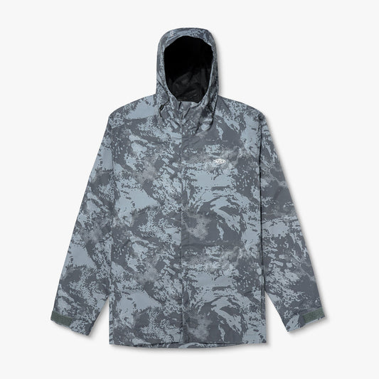 Steel Storm Camo Crossing Printed Camo Fishing Jacket / AFTCO Trusted