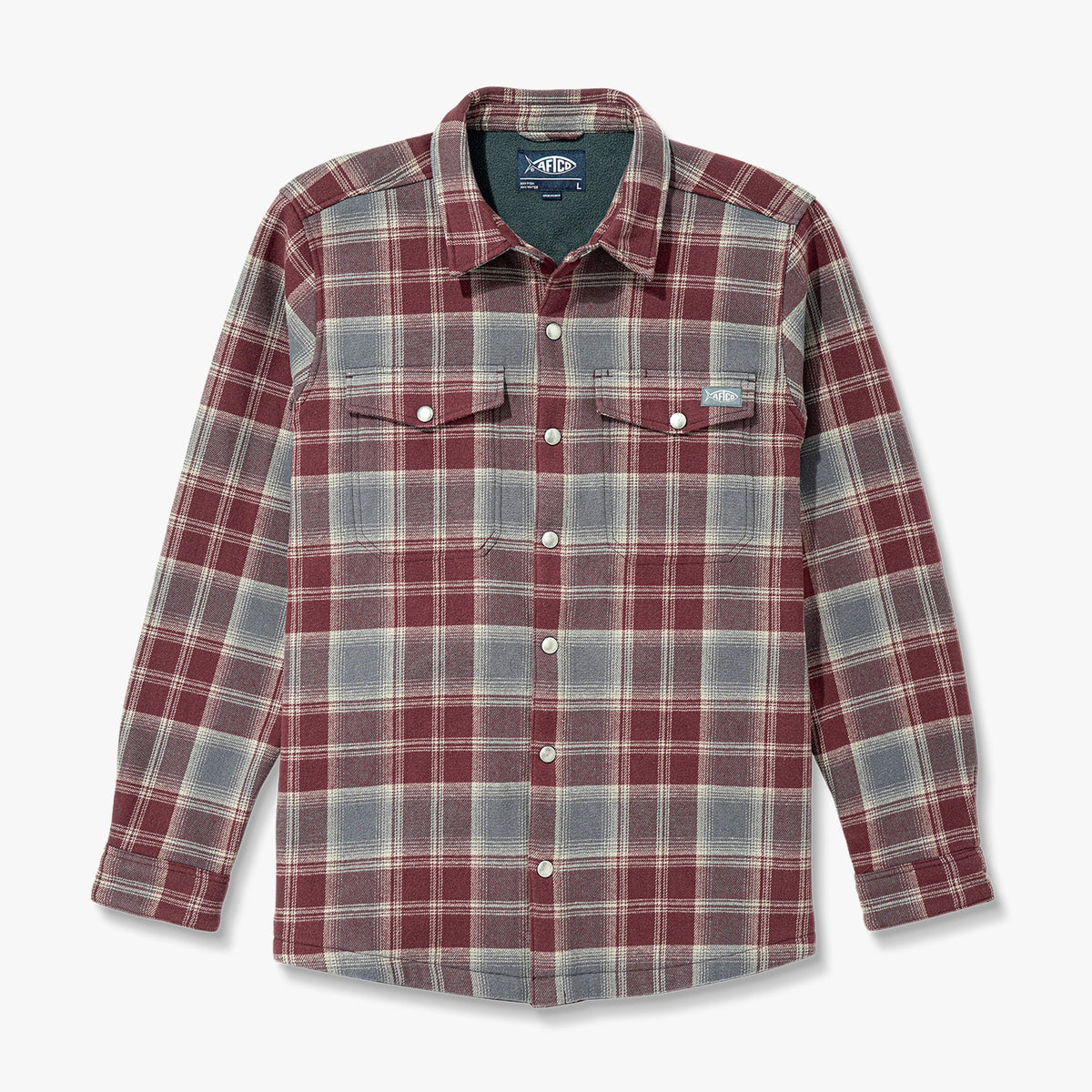Sable Stout Button Up Flannel Shacket / AFTCO Deals