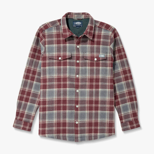 Sable Stout Button Up Flannel Shacket / AFTCO Deals