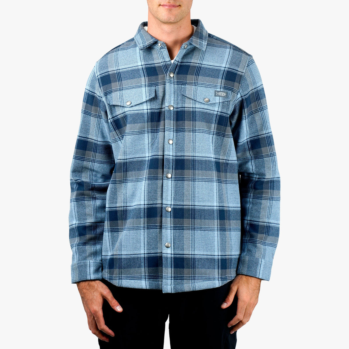 Sable Stout Button Up Flannel Shacket / AFTCO Deals