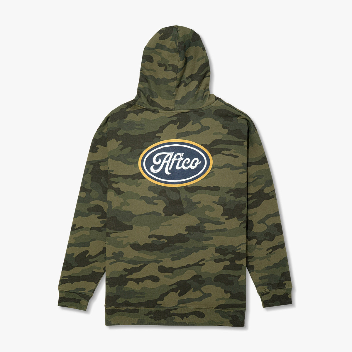 Forest Camo Powerboat Mens Pullover Hoodie / AFTCO Quality