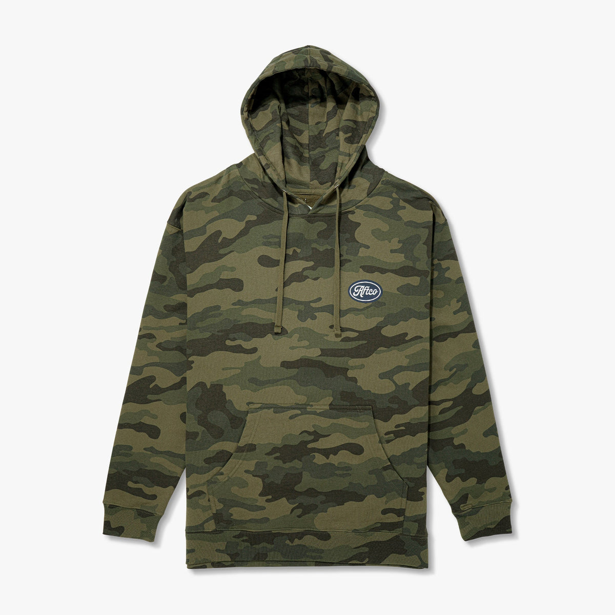 Forest Camo Powerboat Mens Pullover Hoodie / AFTCO Quality