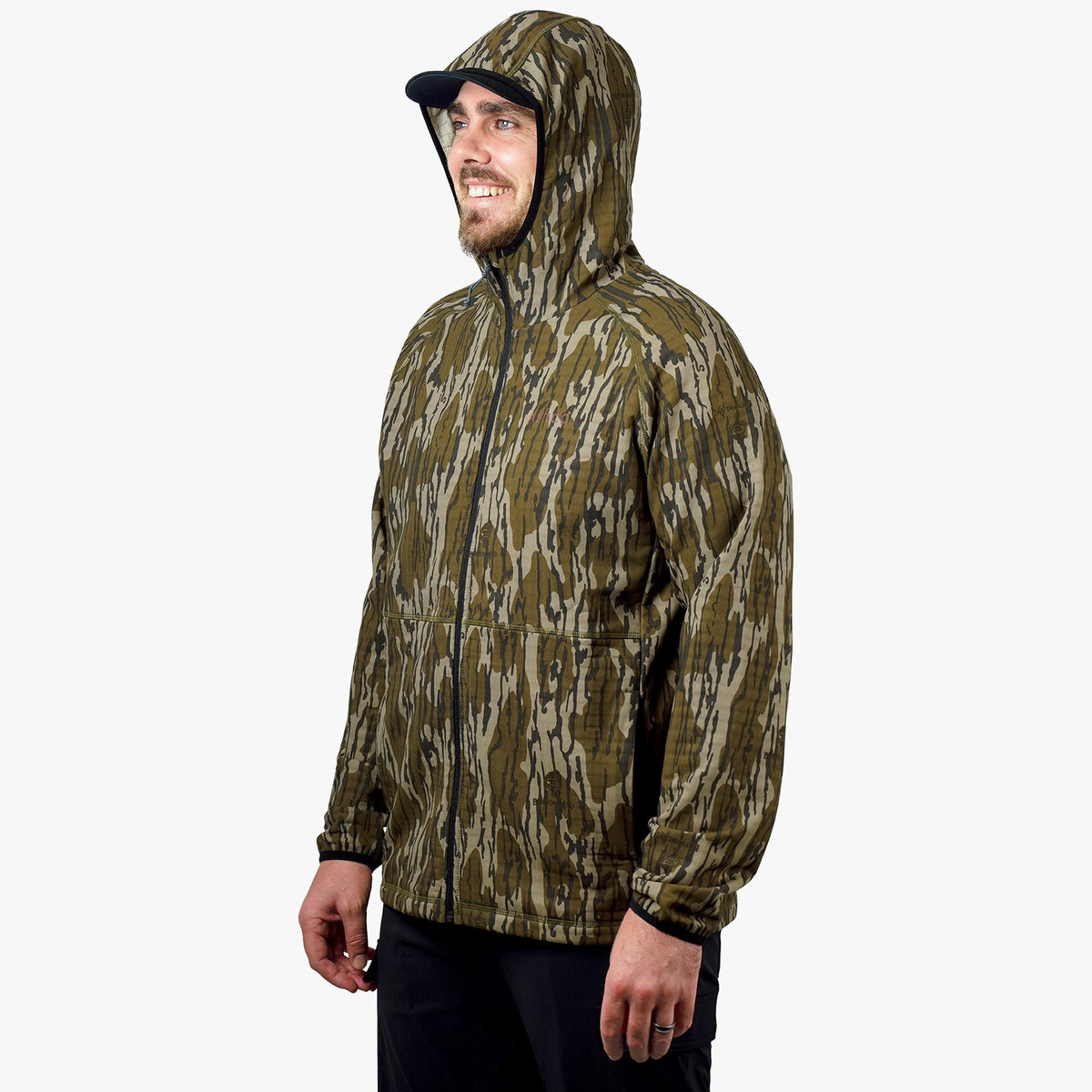 OG Bottomland ArmourLoft Mossy Oak Full Zip Fishing Hoodie / AFTCO Essential