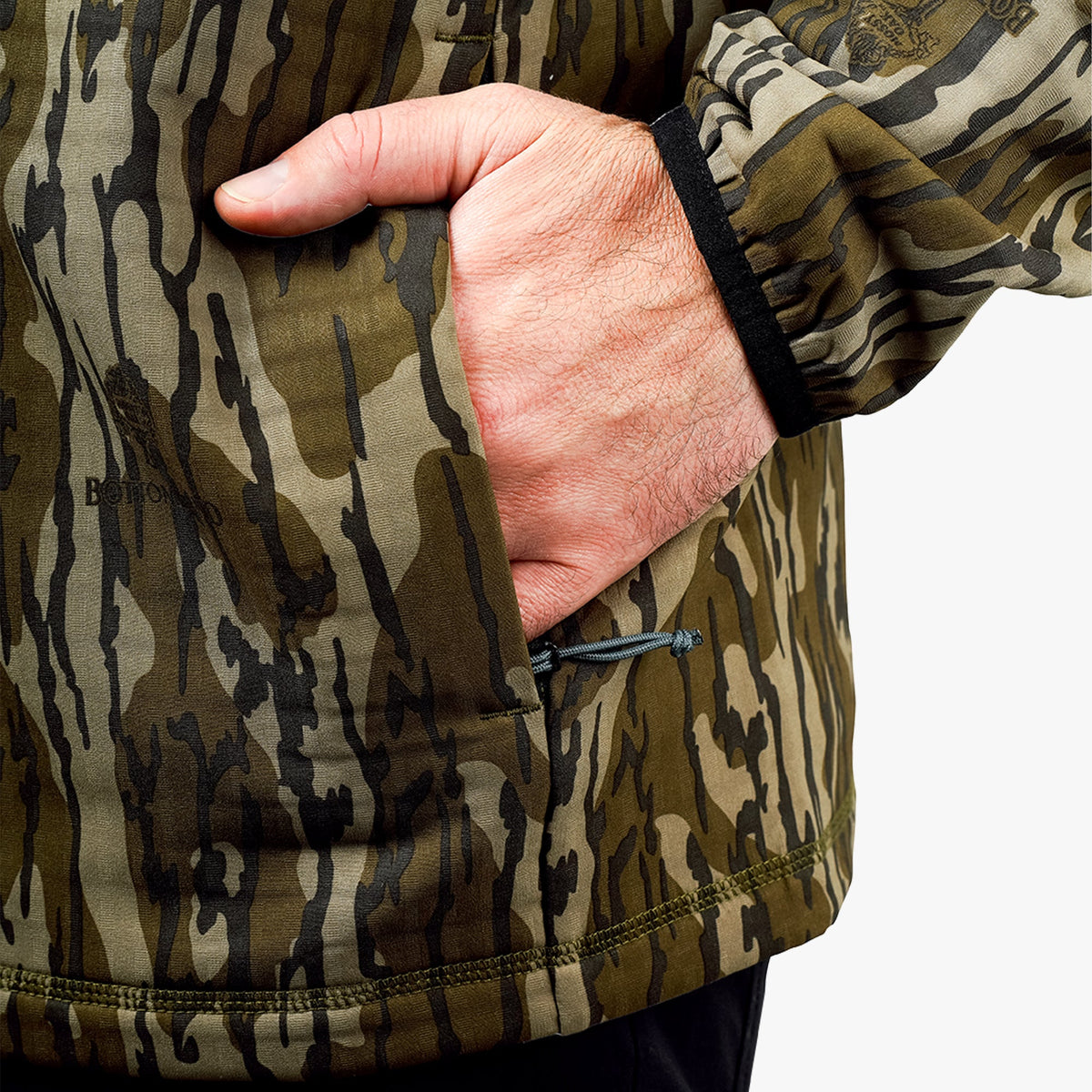OG Bottomland ArmourLoft Mossy Oak Full Zip Fishing Hoodie / AFTCO Essential