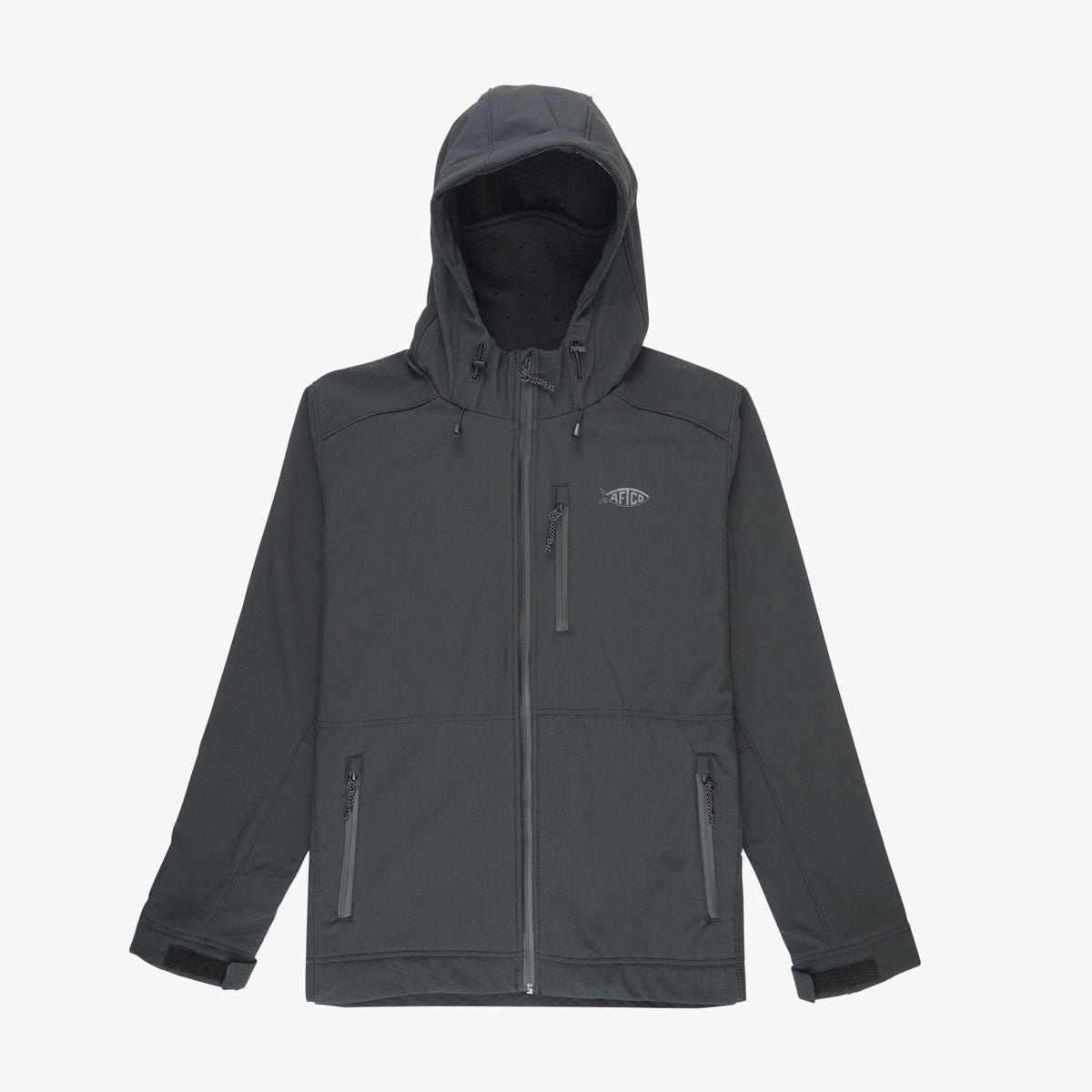 Black Big Guy Reaper Windproof Jacket / AFTCO Best Price