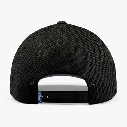 Black Tidal Trucker Fishing Hat Snapback / AFTCO Trusted