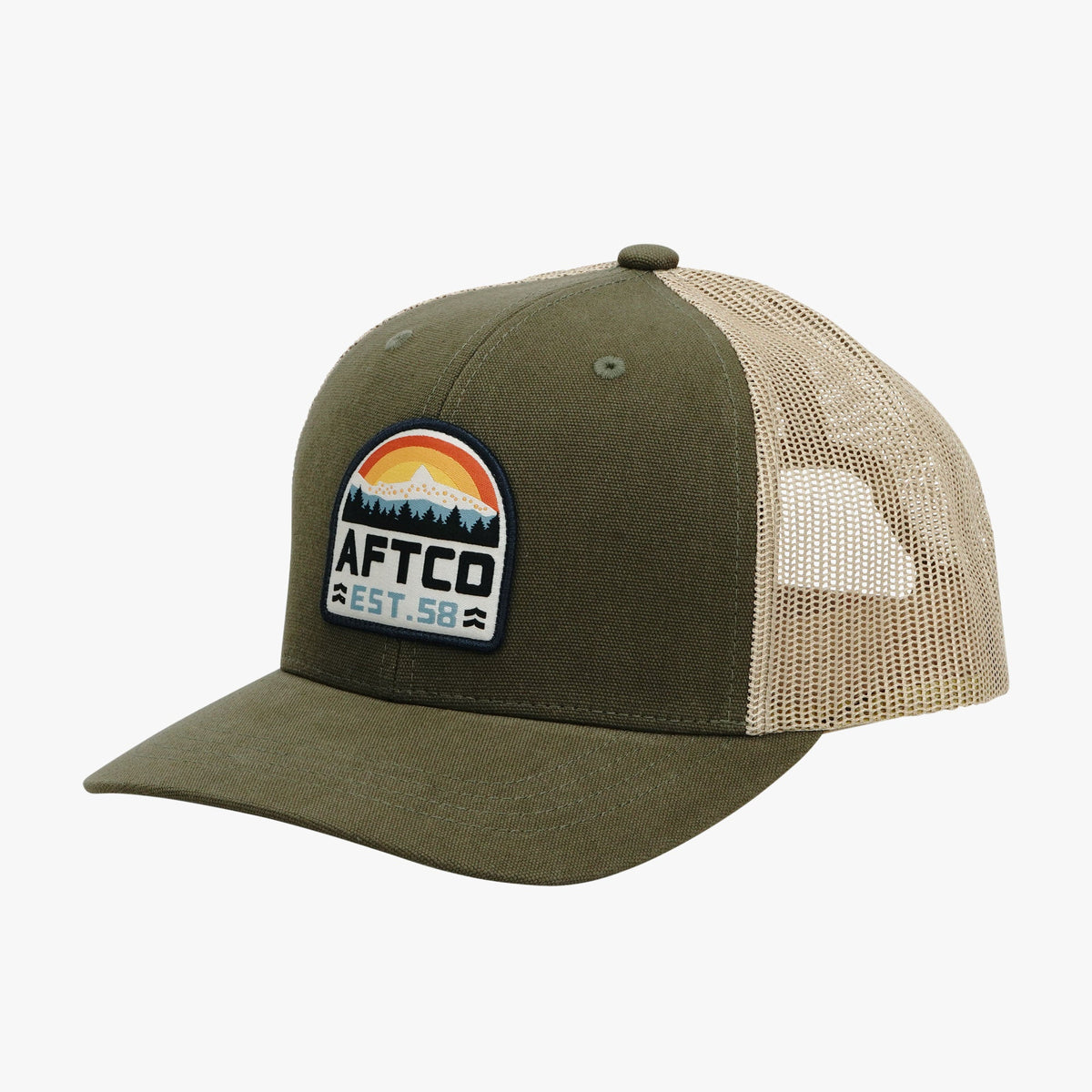 Olive Rustic Fishing Hat / AFTCO Essential