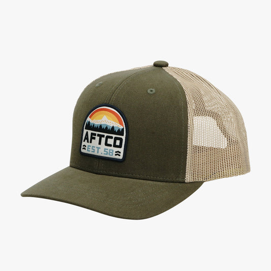 Olive Rustic Fishing Hat / AFTCO Essential