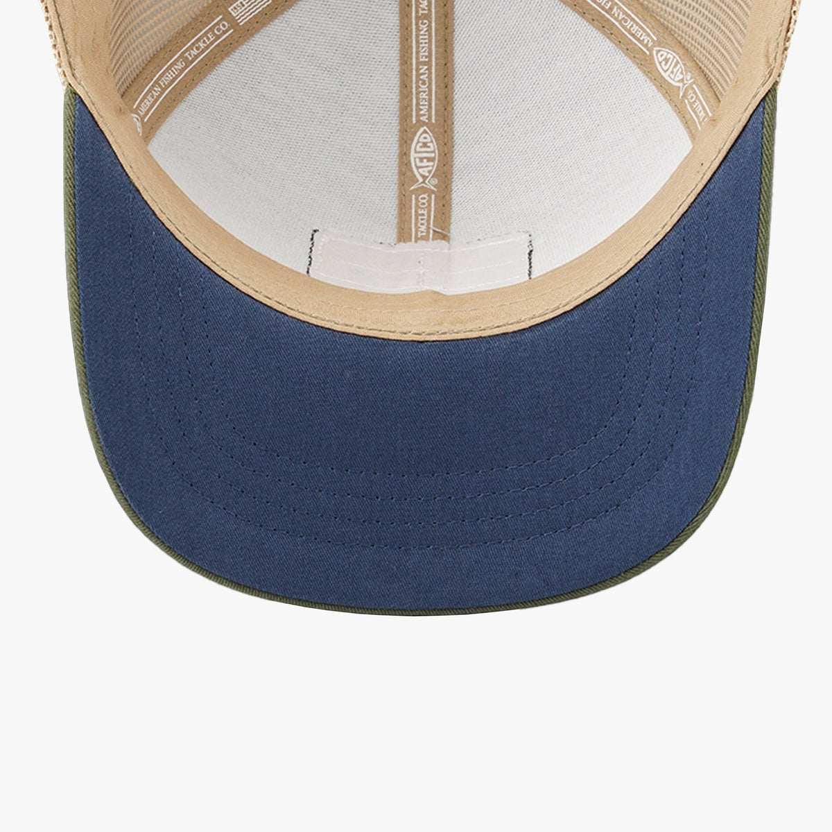 Olive Frontier Fishing Trucker Hat / AFTCO Smart Buy