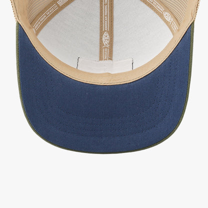 Olive Frontier Fishing Trucker Hat / AFTCO Smart Buy