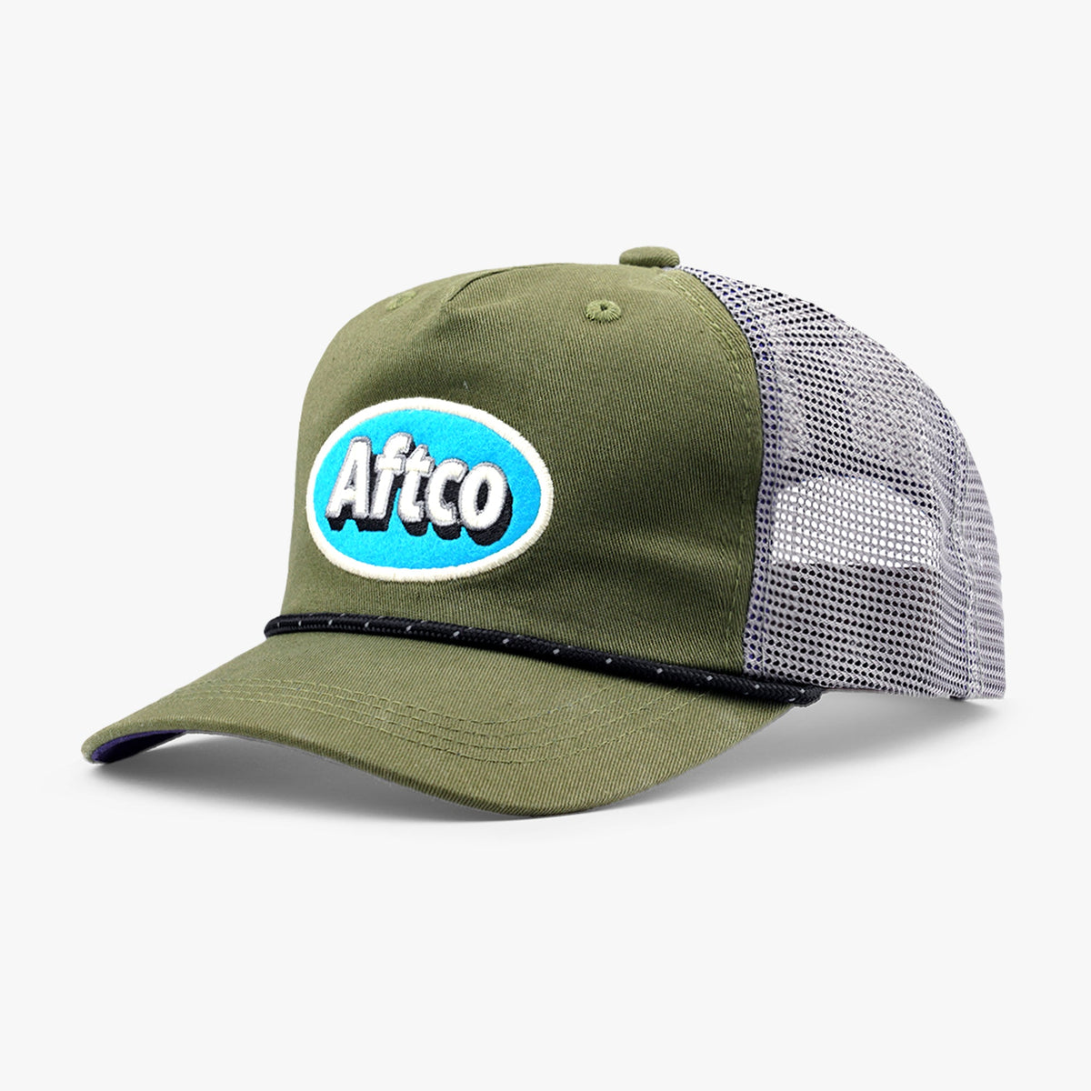 Olive Stack Trucker Hat / AFTCO Discount