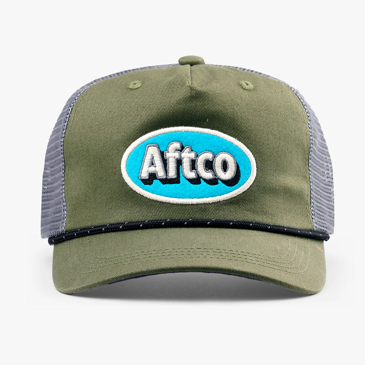 Olive Stack Trucker Hat / AFTCO Discount