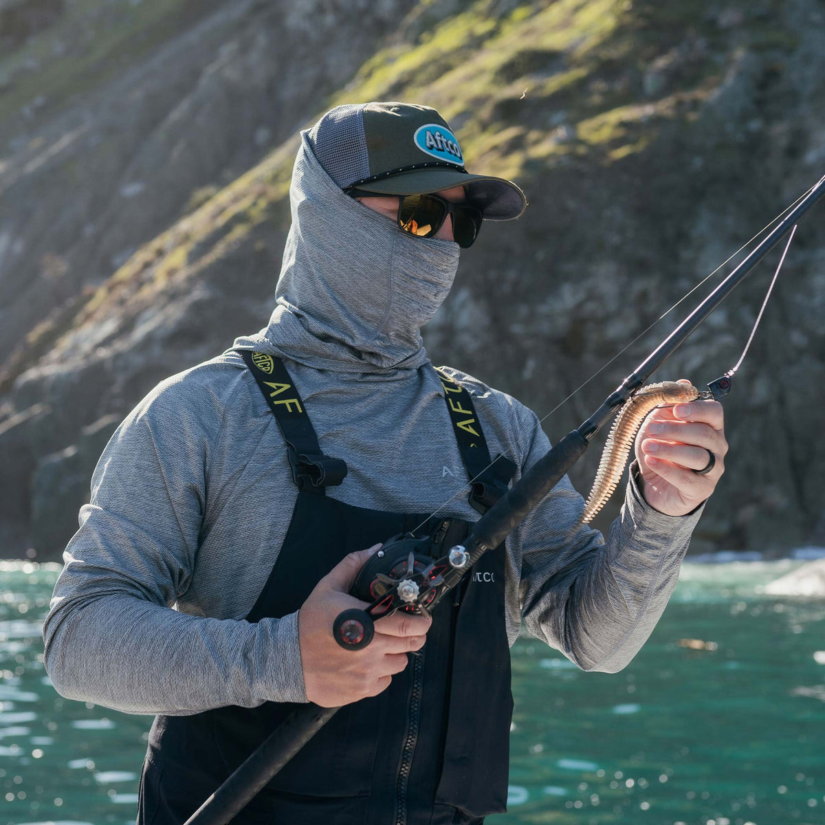 Olive Stack Trucker Hat / AFTCO Discount