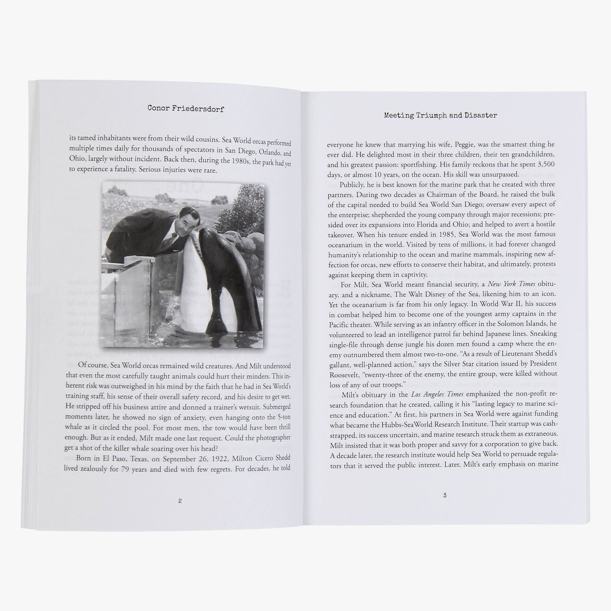 ASST Milt Shedd Book - Meeting Triumph and Disaster / AFTCO New