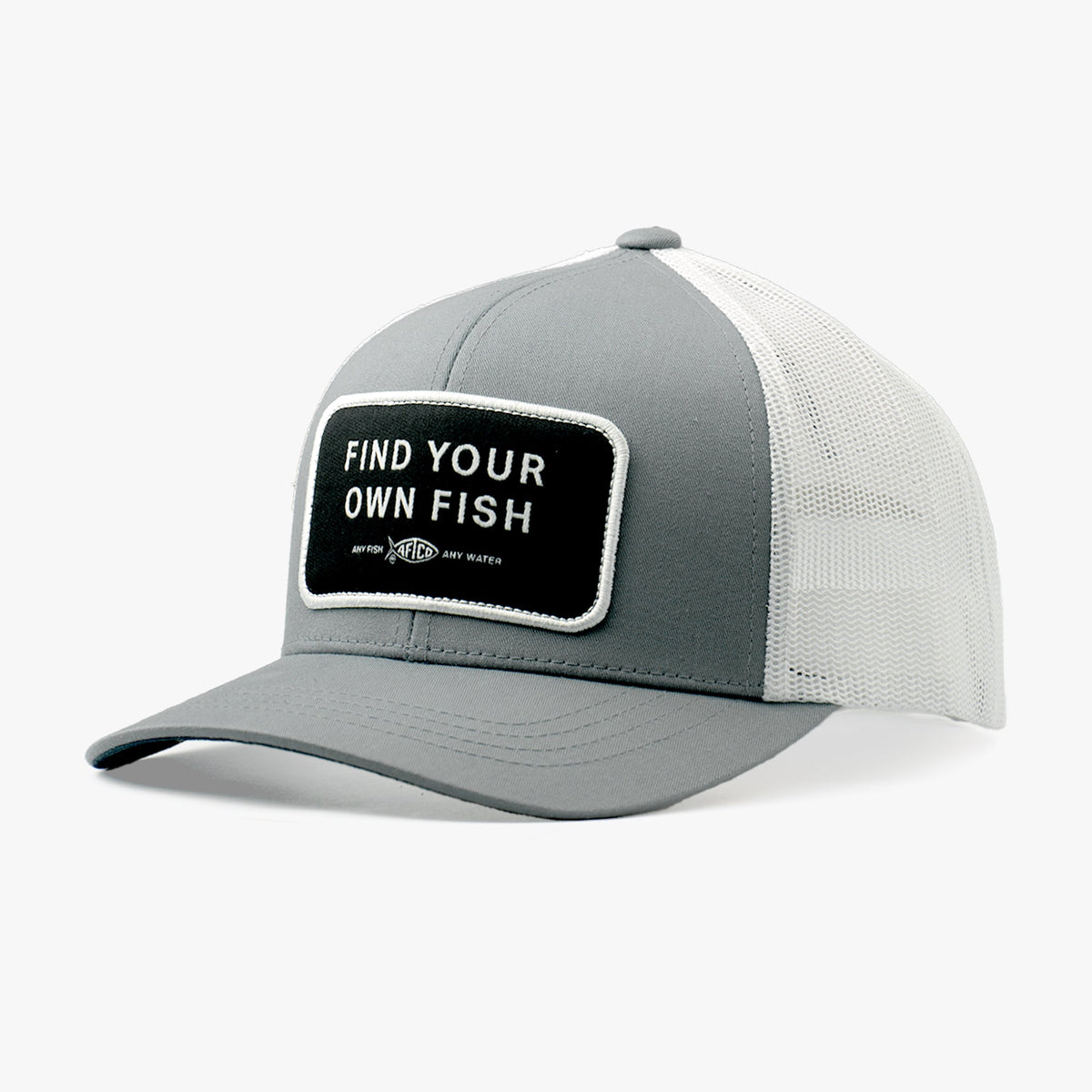 Steel Find Your Own Fish Trucker Hat / AFTCO Featured