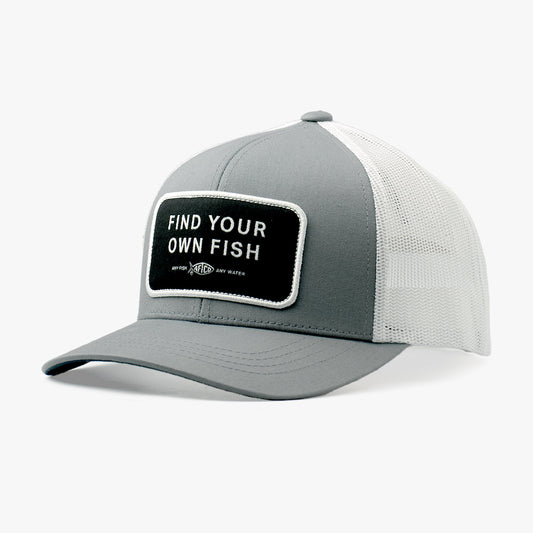 Steel Find Your Own Fish Trucker Hat / AFTCO Featured