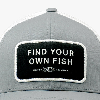 Steel Find Your Own Fish Trucker Hat / AFTCO Featured