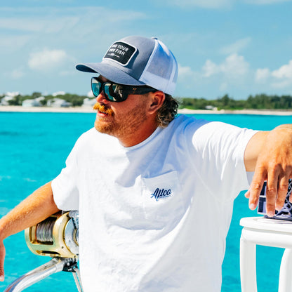 Steel Find Your Own Fish Trucker Hat / AFTCO Featured