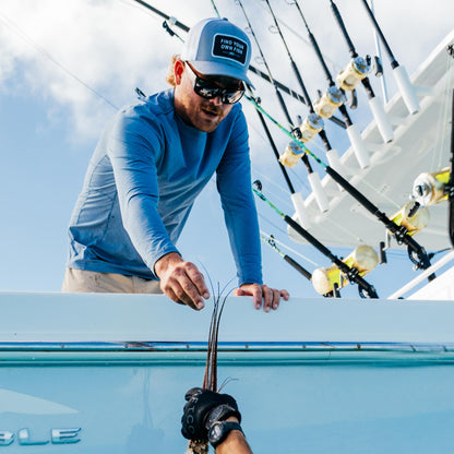 Steel Find Your Own Fish Trucker Hat / AFTCO Featured