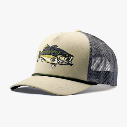Tan Triad Fishing Trucker Hat / AFTCO Classic