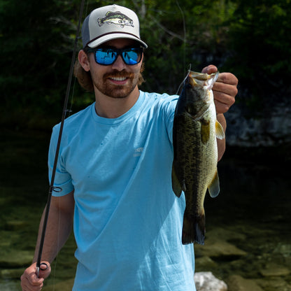 Tan Triad Fishing Trucker Hat / AFTCO Classic