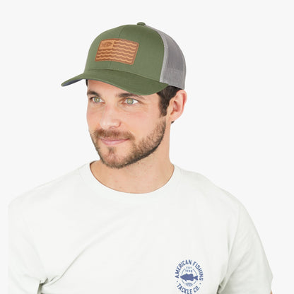 Gray Heather Canton Fishing Trucker Hat / AFTCO Deals